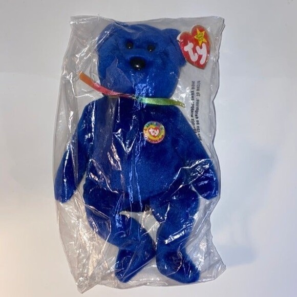 RARE! TY 1998 Clubby Beanie Baby in Bag - Picture 1 of 5